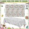 Easter Coloring Tablecloth - Easter Decorations | Easter Gifts for Kids - Easter Crafts Decor Games Treats Party Favors Supplies | Easter Backdrop Banner - Easter Basket Stuffers,54" x 88"